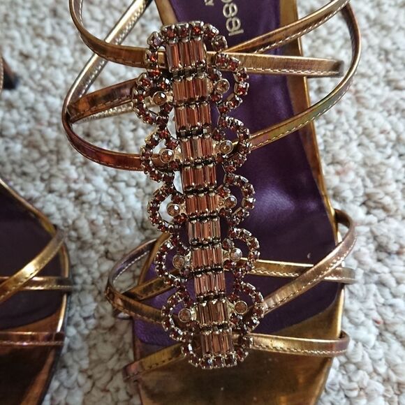 Sergio Rossi pelle Murano Floyd - metallic gold - Picture 2 of 9